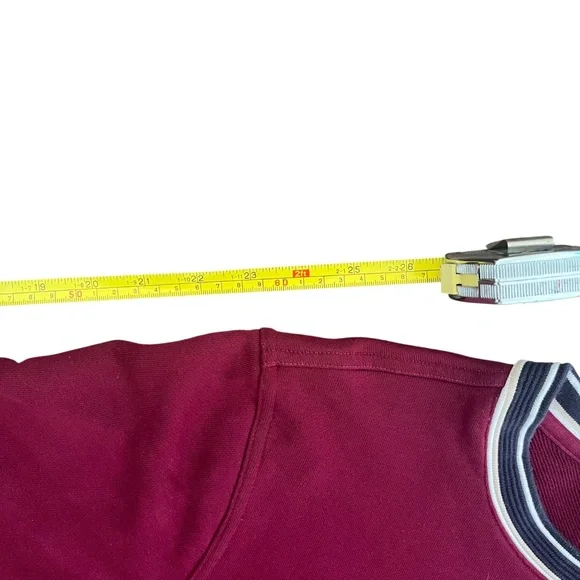 Lacoste Long Sleeve Sweater Mens M Burgundy Red Croc Crewneck Pullover Preppy - Picture 11 of 11